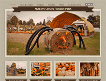 Tablet Screenshot of mulberrycornerspumpkins.com